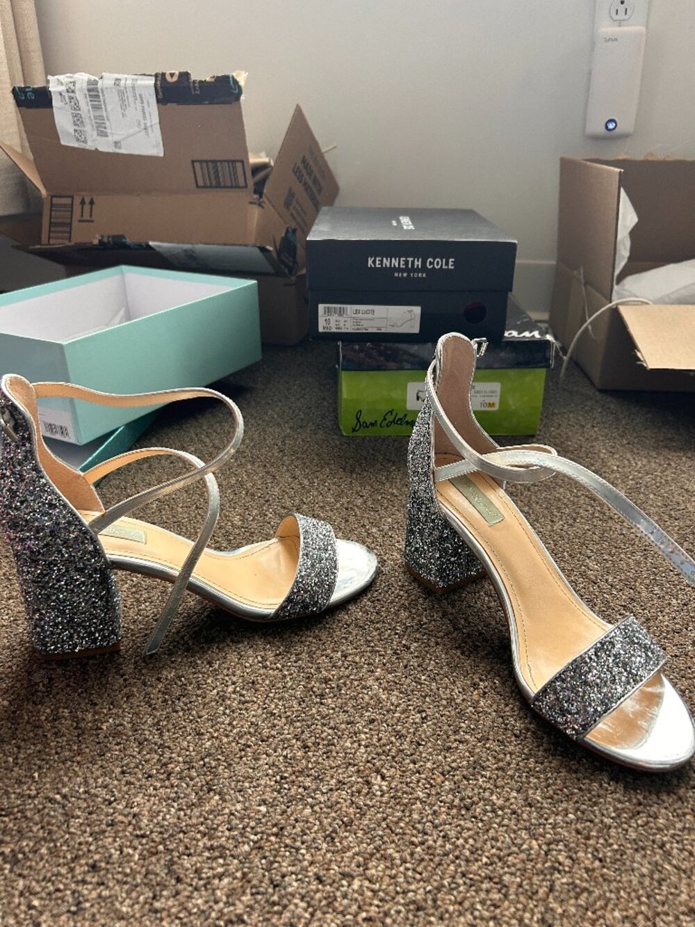 Betsey Johnson Sparkle Multicolored Libra Heel